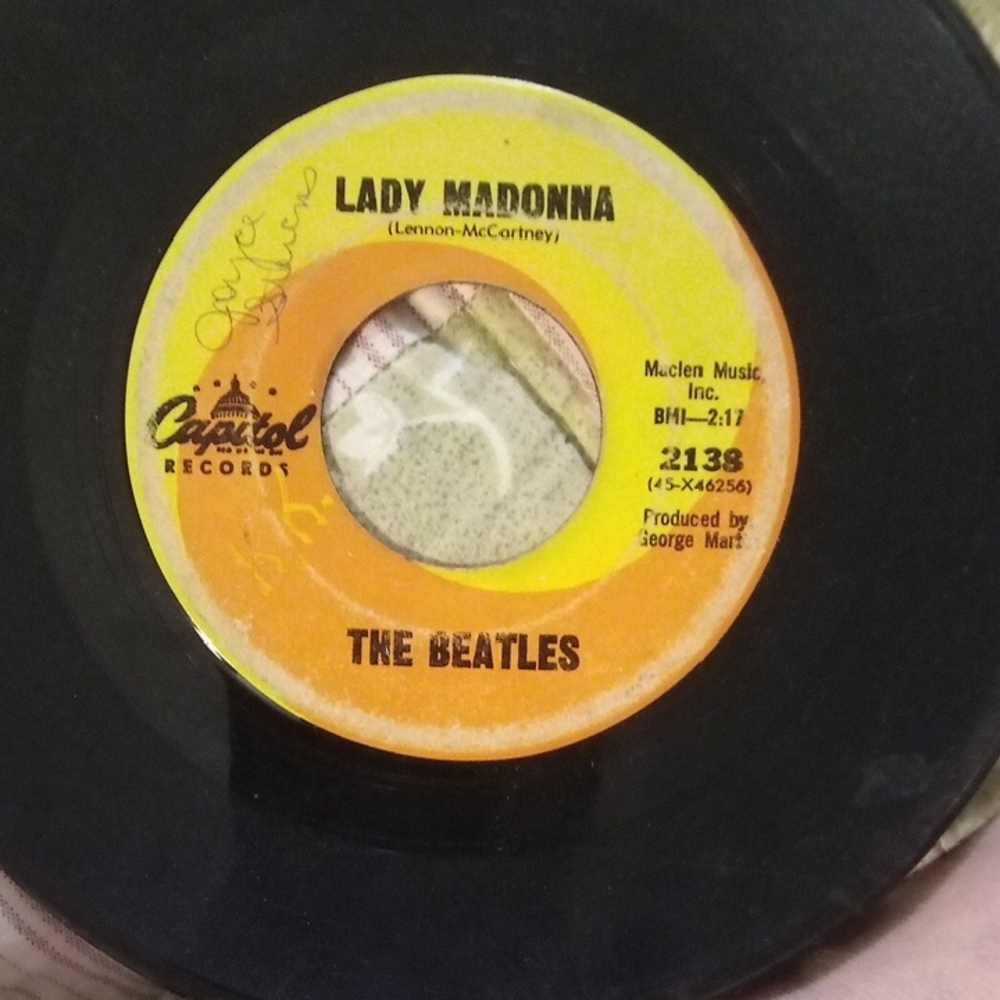 The Beatles 'Lady Madonna' Vinyl Record/The Inner Light